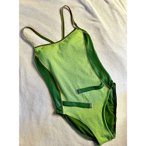 Retro Vintage Style One Piece Swimsuit Very Nice - Picture 1 of 6